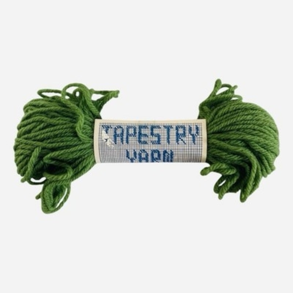 Vintage Super Yarn Mart Tapestry Wool Yarn 40 Yds Grass Green NWT